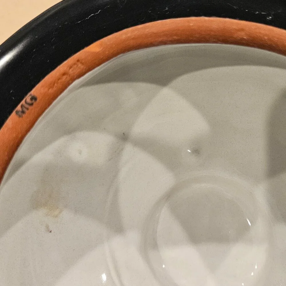 RARE MACKENZIE CHILDS ARGYLE PLAID AURORA CERAMIC GROOVY CANISTER JAR DISH